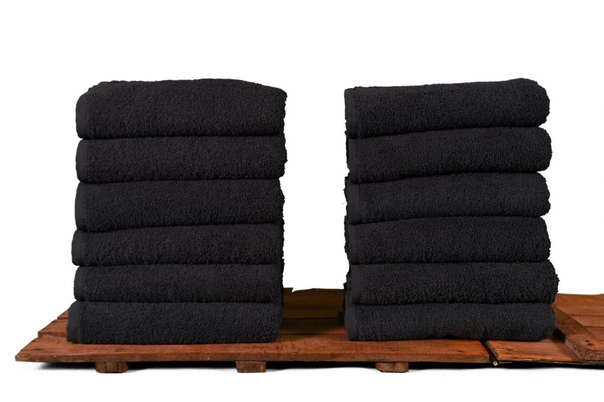 

Hairdressing Towel Hair Towel-anthracite Light Black Color Resistant Salon Hairdressing, Towel-pack Of 12