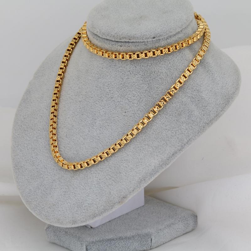 

Chains Medusa Design Dubai Jewelry Sets For Women Gold Color Chain Men African Unisex Box Link Necklace Wholesale