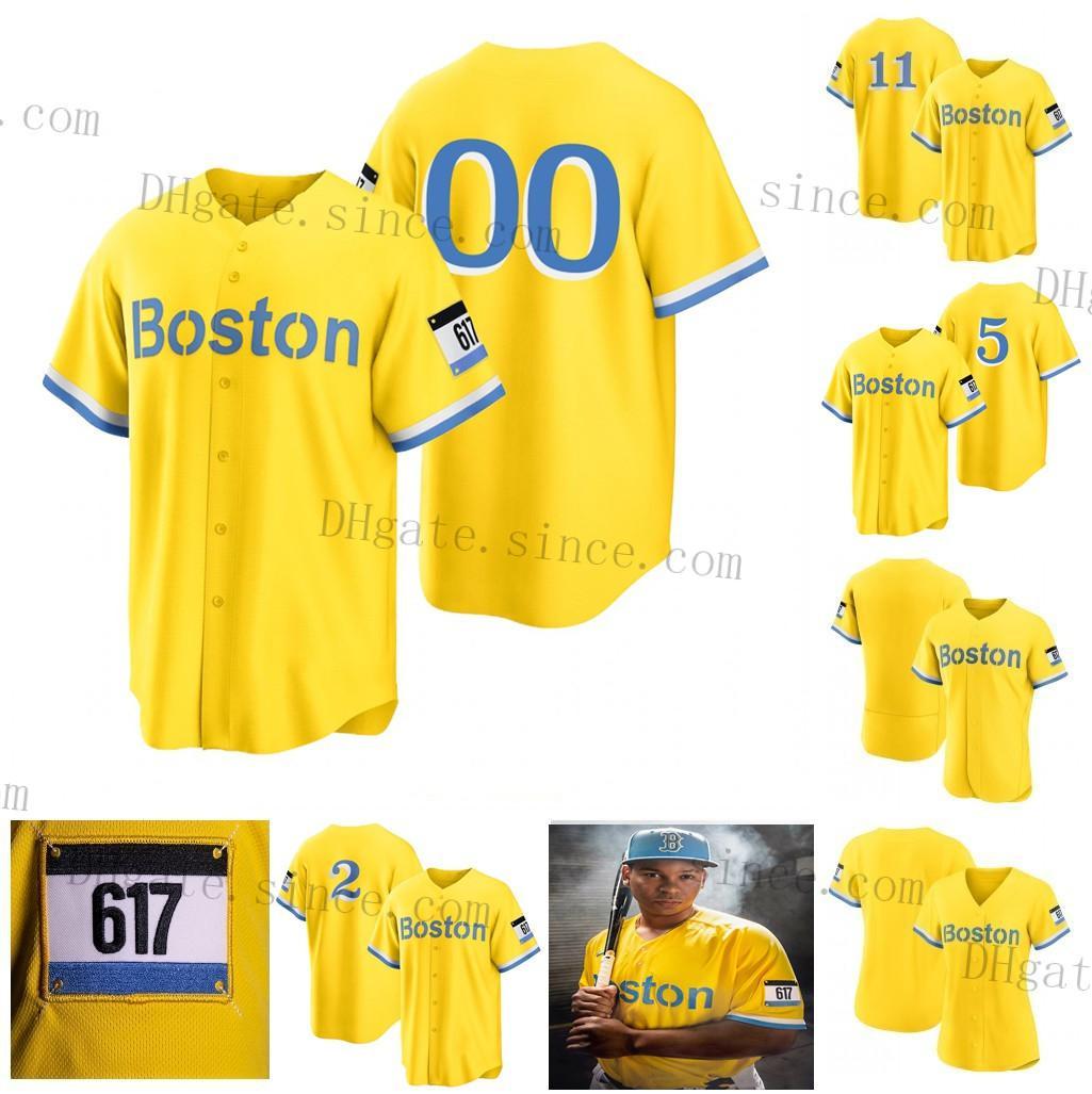 

Youth Boston 2021 City Connect Xander Bogaerts Jersey Stitched Red Hernandez Rafael Eduardo Rodriguez Verdugo Benintendi Yastrzemski Martine, Blue;black