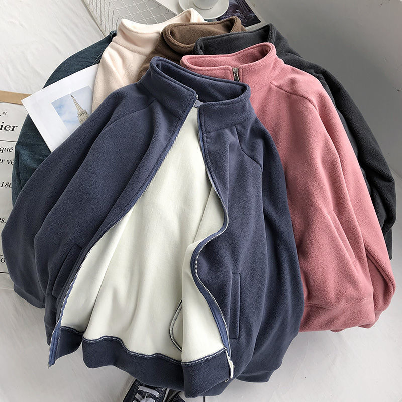 

Women's Sweaters cotton hooded hoodie, warm cashmere jacket, with pocket, high quality, casual, solid-colored VANN, 1# shoe box