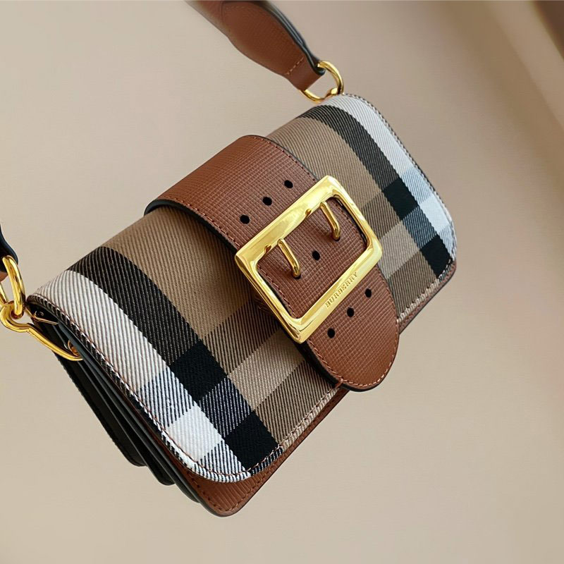 

Women Shoulder Crossbody Bag Classic Plaid Removable Double Strap Lady B Purse High Quality Fashion Messenger Bags Small Wallet, Box