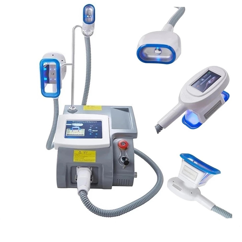 

Newest Cryolipolysis Slimming machine portable 360 criolipolisis cool vacuum Equipment Double Chin Fat Freeze skin tightening cellulite reduce 3 Handles