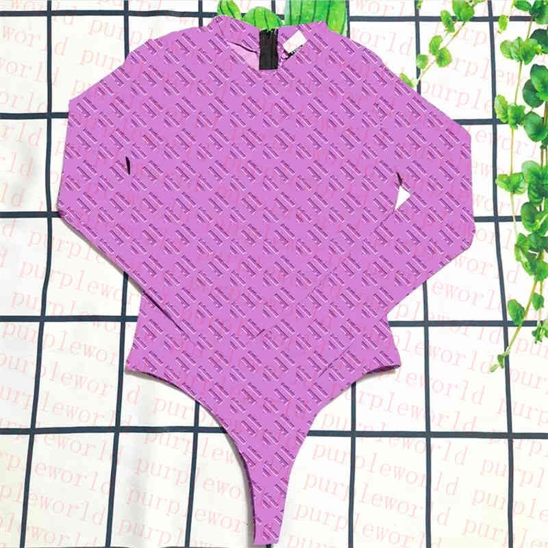 

Women' Swimwear Thong Bodysuit Fashion Push Up Designer Swimsuits High Elastic Women Long Sleeve Wetsuit Beach Wear 5B7B, 2# packaging bag