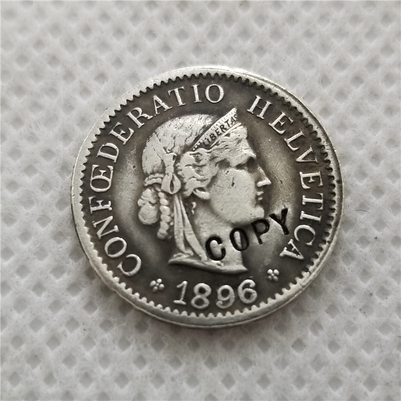 

ultra rare 1896-B Switzerland 5 Rappen (non-magnetic) COPY COIN