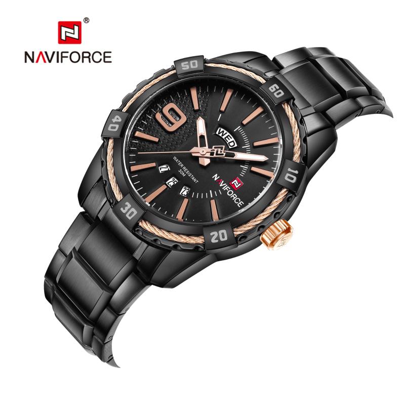 

Wristwatches Cool Luxury Fashion Watch Waterproof Quartz Date Men's Military Stainless Steel Sports Clock Relogio Masculino, Slivery;brown