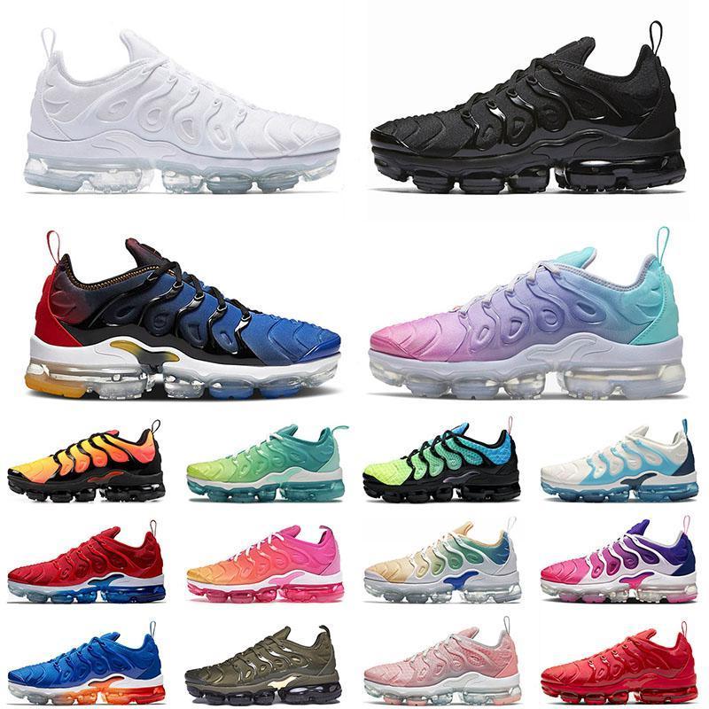 

TN PLUS 2021 BIG SIZE US 13 Triple Black Running Shoes All White Pastel Mens Womens Summer Sunset Cargo Khaki Trainers Sneakers 36-47