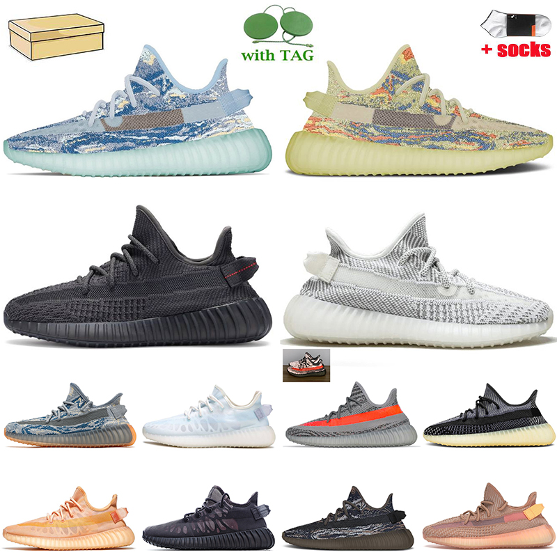 

Top Quality Womens Mens Run Shoes Big Size US 13 MX Blue Oat Rock Beluga Reflective Mono Ice Clay Cinder Ash Stone Static Israfil Yecheil Trainers Sneakers With Box, C43 cinder non reflective 36-48