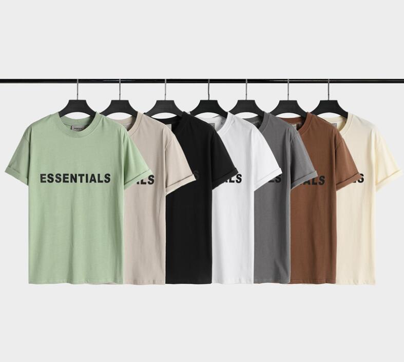 

Essentials T shirt Fashion Style Solid Color Men's Tees & Polos Jeans+Legging Matching Women Clothing Short Sleeve T-shirt Size S-XL