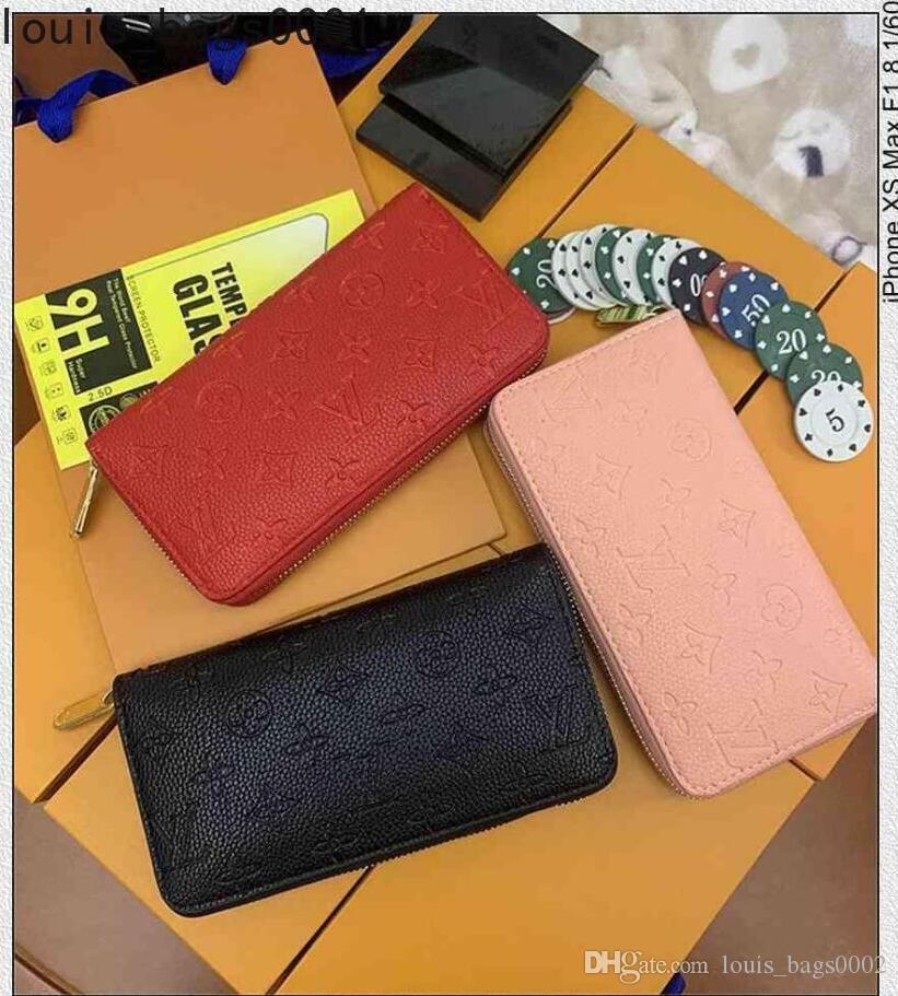 

LV LOUIS 1 VITTON Wallet Luxury Coin Purse Embossed Clutch Wallet Designers Belt Bag With Box Dust Bag A, Brown;gray