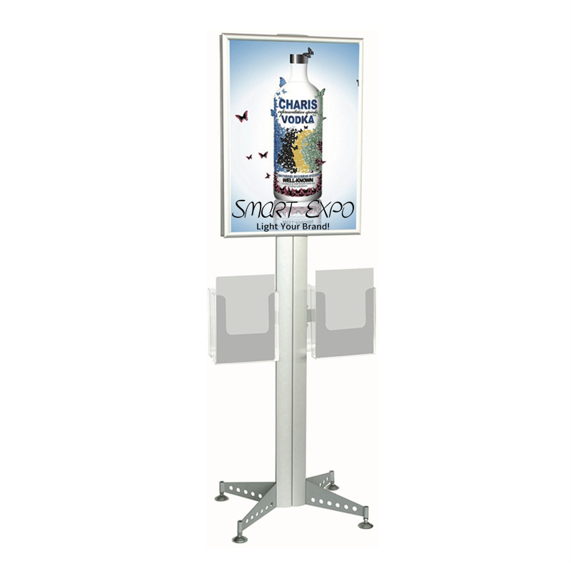 

Floor Standing Sign with Advertising Display Poster Kit Brochure Holder