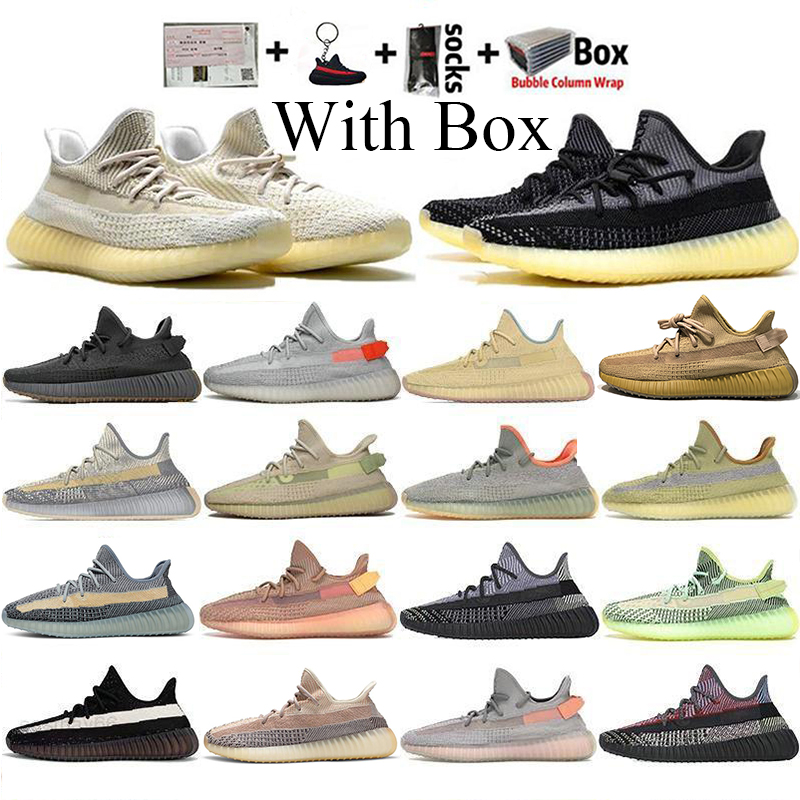 

2021 Big Size 13 Running Shoes Kanye West V2 ABEZ Cinder Black Static Reflective Asriel Oreo Israfil Eliada Earth Tail Light Mens Women Designer Sneakers, 6- tail light 36-48