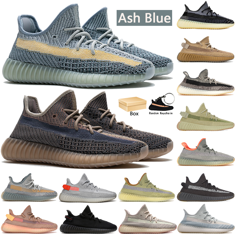 

With Box Ash blue stone pearl reflective mens running shoes fade carbon earth israfil zyon cinder flax cloud white men women sneakers, 49# bubble wrap packaging