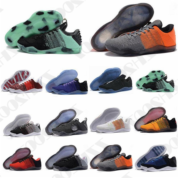 

2020 Top quality Mamba 11 Elite Men Boots Shoes Bruce Lee FTB White Horse Red Horse Achilles Heel 11s Black Sports Designer Sneakers, With desiccant