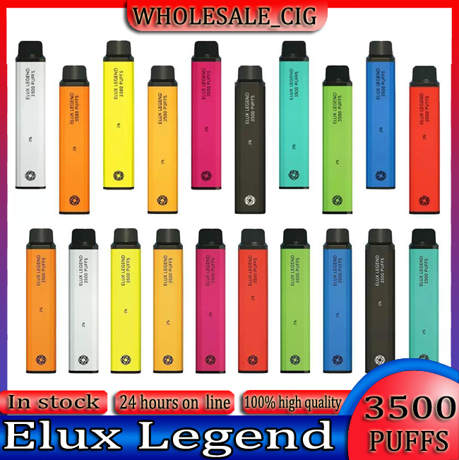 

Elux Legend Newest Disposable E cigarettes 3500Puffs Vape Pen 1500mAh Battery Vaporizer Stick Vapor Kit 2% 10ml Pre Filled Cartridge Device