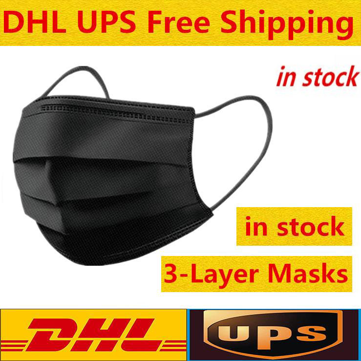 

packages arrive super fast 3-7 days Disposable Face Masks Thick 3-Layer Masks with Earloops for Salon, Home Use Comfortable Mask