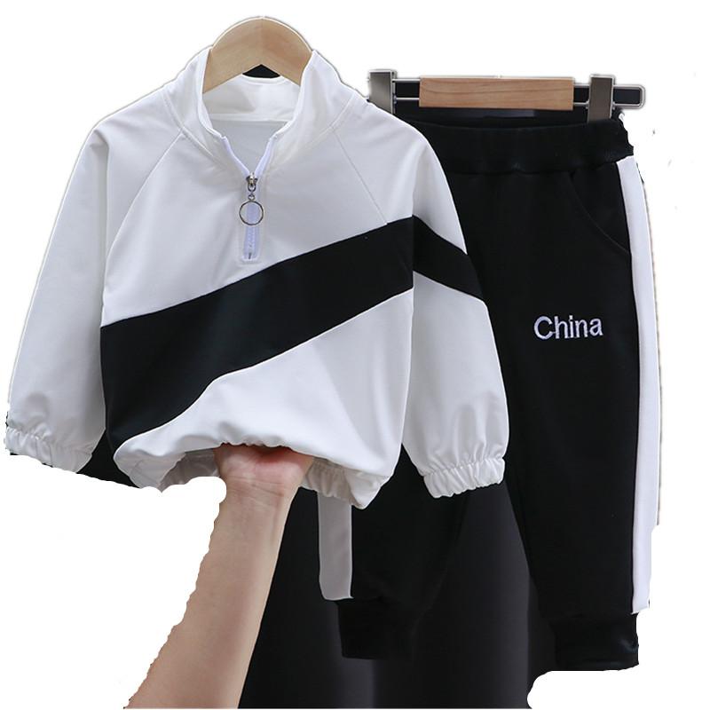 

Jackets Boys Spring Sports Outer Suits 2022 Baby Children's Big Kids' Tops And Pants, Blue;gray