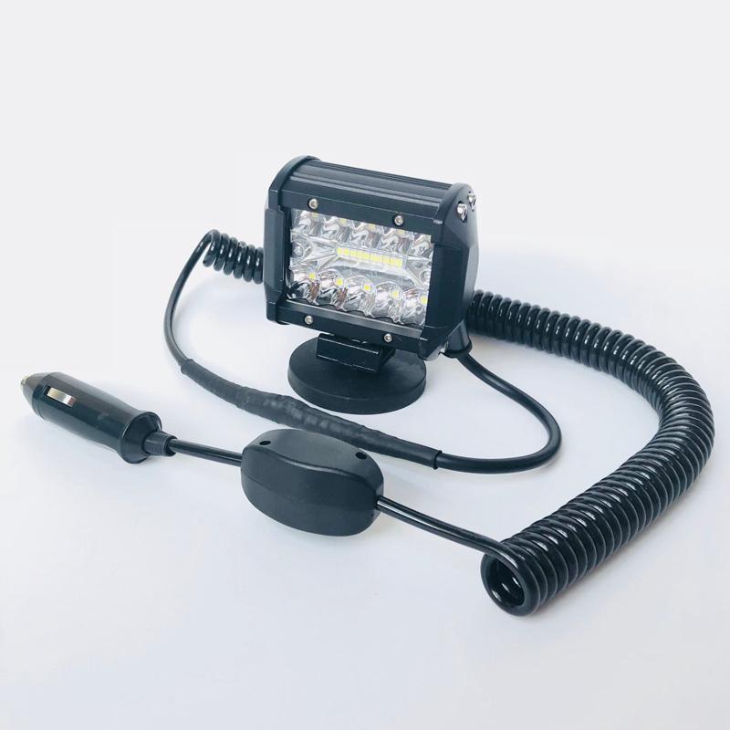 

Car Headlights Waterproof Led Headlight Bulb Magnet Holders Work Light With 270cm Spring Cable Cord For Offroad Spotlight 4x4 Fog