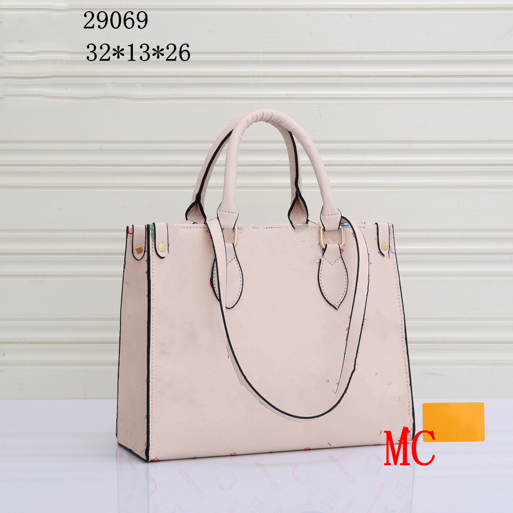 

WF Classic Crafty ONTHEGO MM Tote Bags WOMEN luxury designer bags leather Handbags messenger crossbody shoulder Shopping bag Totes Wallet on