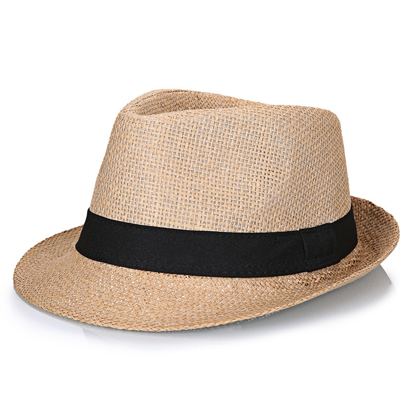 

Big Bone Man Large Size Fedora Hats Male Summer Outdoors Panama Cap Men Plus Size Straw Hat 56-58cm 58-60cm 220301, Coffee