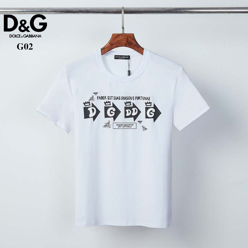 

2021NEW Pringting Tee Cotton Summer Street Skateboard Mens T-shirt Men Women Short Sleeves Casual Tee D&G13, White;black