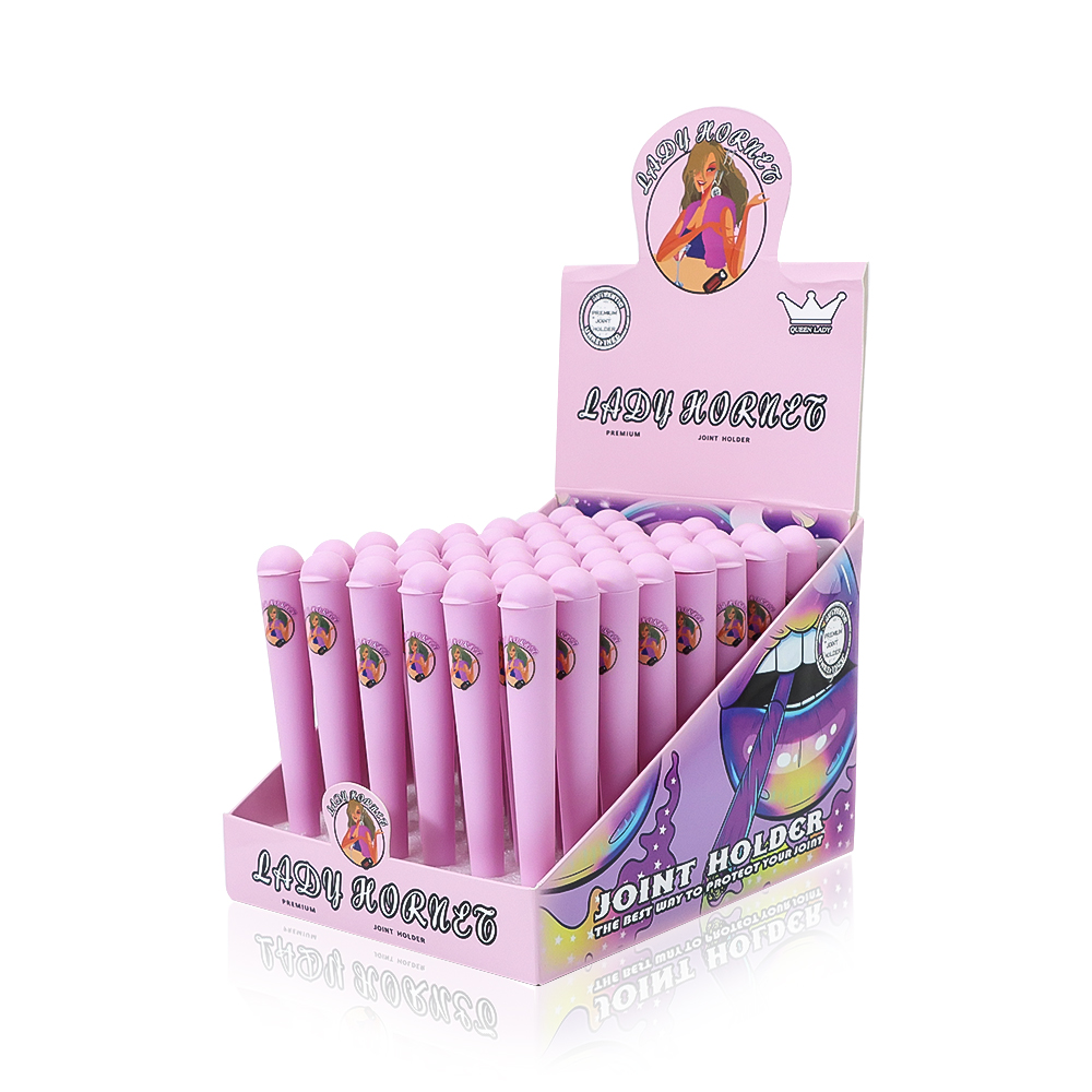 

Lady Hornet 118MM Tobacco Plastic Smoking Tube Stash Jar Portable Herb Container Storage Case Cigarette Rolling Cone Paper Tube Wholesale