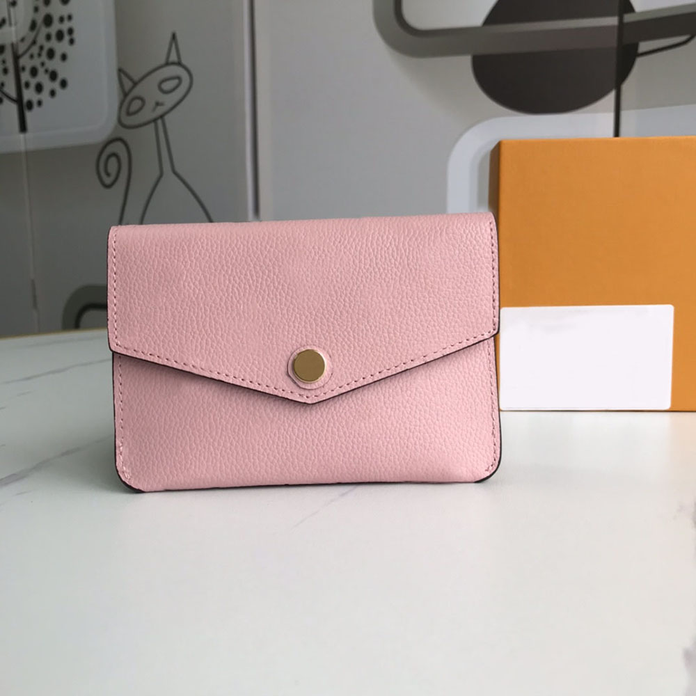 

Leather Wallet Luxury Designer Small Packet Chain Purse Women Holders All-match Handbag Buckle Pouches Cases Purses, Crimson embossed