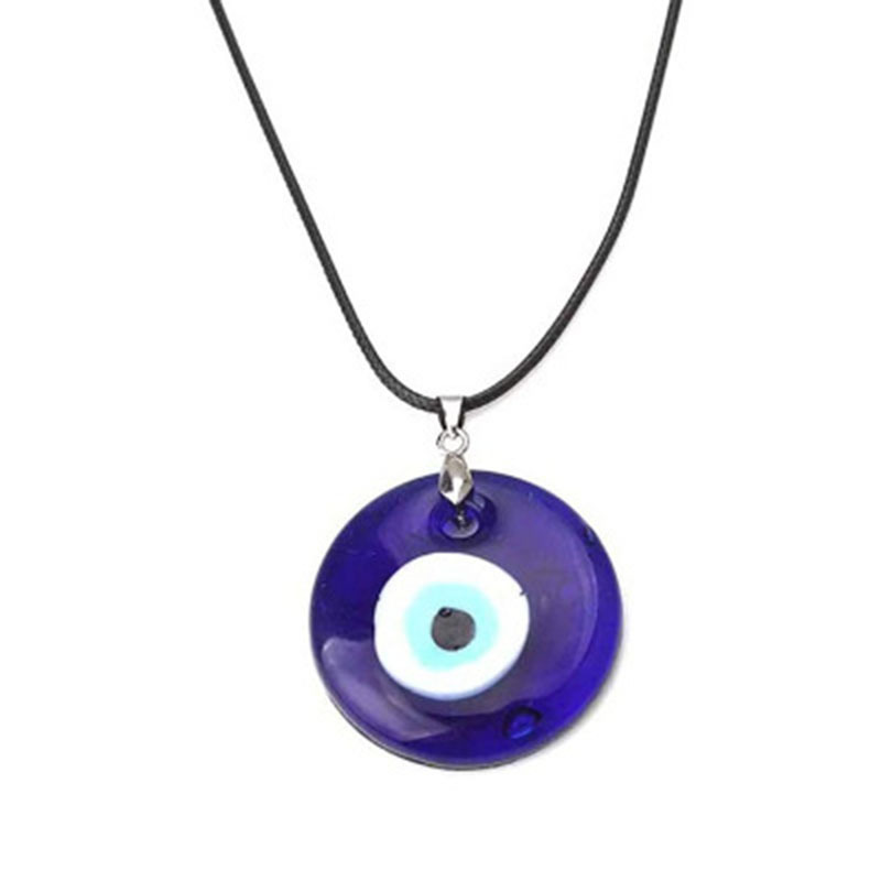 

Fashion 30mm Evil Eye Pendants Necklaces For Women Men Turkey Blue Eyes Lucky Necklace Choker Jewelry Accessories