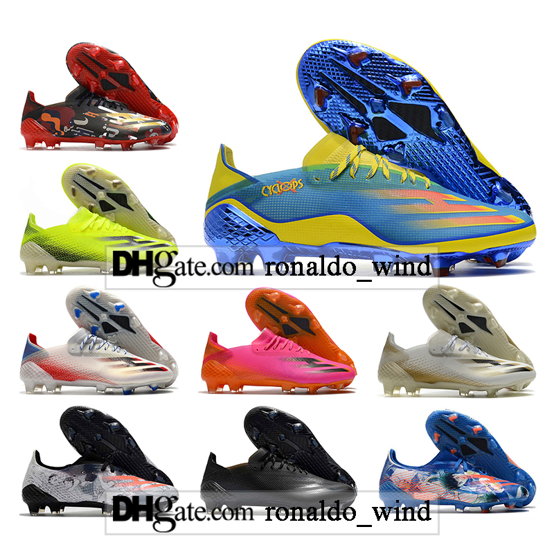 

GIFT BAG Mens Low Ankle Football Boots X Ghosted.1 FG Firm Ground Cleats Ghosted 20.1 Outdoor Men Black Red Blue Yellow Soccer Shoes, Color 1