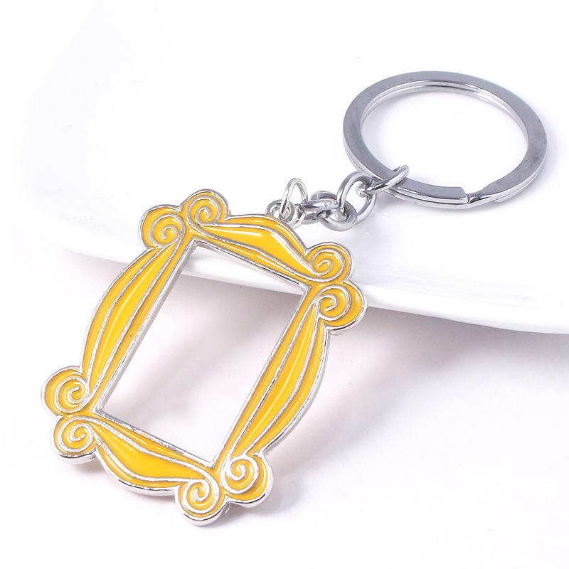 

Keychains Friends TV Show Double Sides Po Frame Pendant Chain Keychain Alloy Drop Oil Key Jewelry For Good Gifts