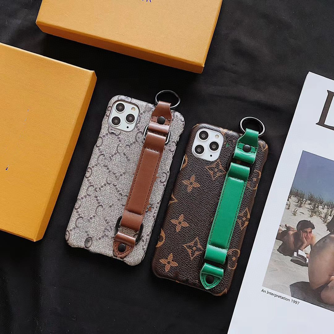 

Top brand designer phone cases For iPhone 12 promax 12pro 11 XS Max XR X 8 Plus come with strap