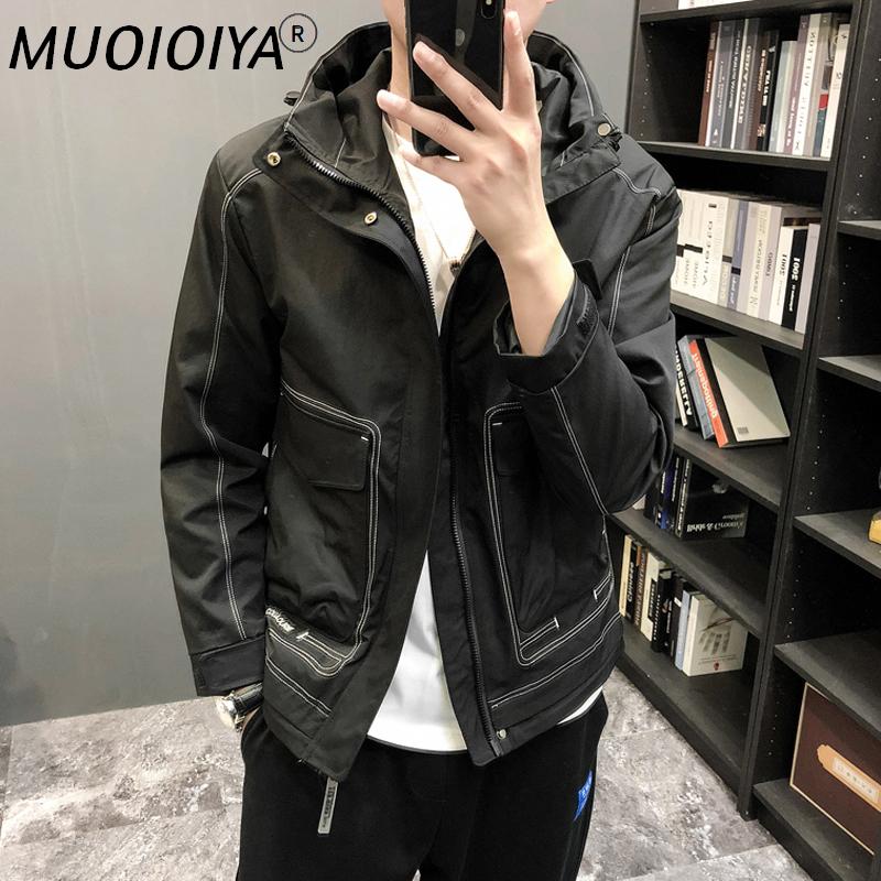 

Men's Jackets Men's 2021 Spring Fashion Thin Casual Hooded Coats Male Solid Color Baseball Motorcycle Short Slim Overcoats O62, Black;brown