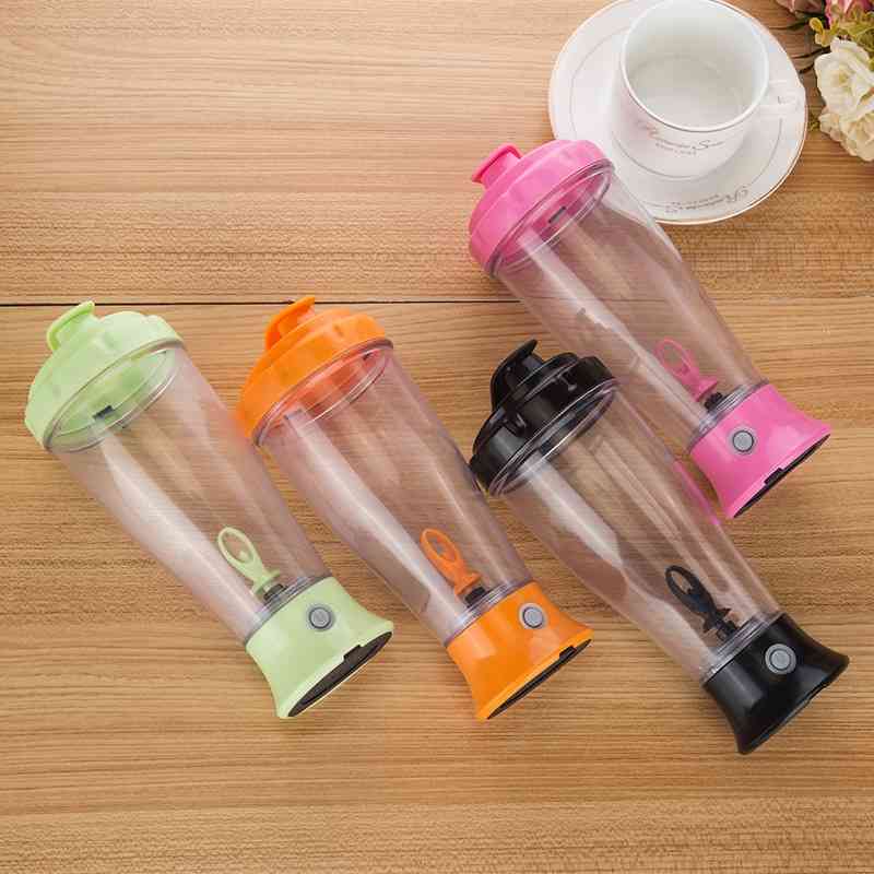 

Coffee milk electric stirring simple school etiquette holiday gift shake cup, White