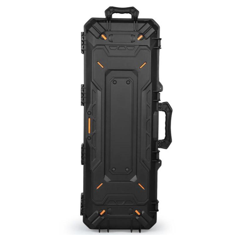 

Stuff Sacks 43 Inch Tactical Safety Box ABS Hard Shell Portable Rifle Protective Case Waterproof Camera Tool Storage Carry Bag, Black color