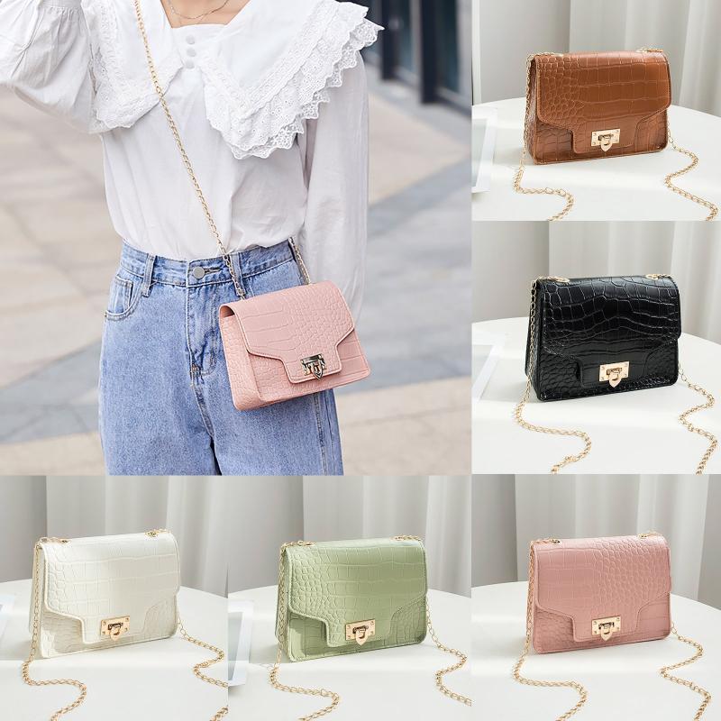 

Cross Body Brand Shoulder Bag For Women 2021 Stylish Crossbody Designer Pu Leather Handbags Mini Ladies Purses Female Messenger Bag#G30, Black