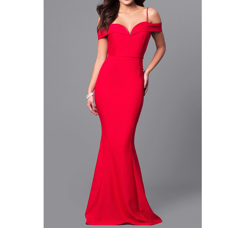 

2021straps v-neck dress women off shoulder bodycon red party dress long maxi dresses vestidos verano 2021 zipper sundres, Black;gray