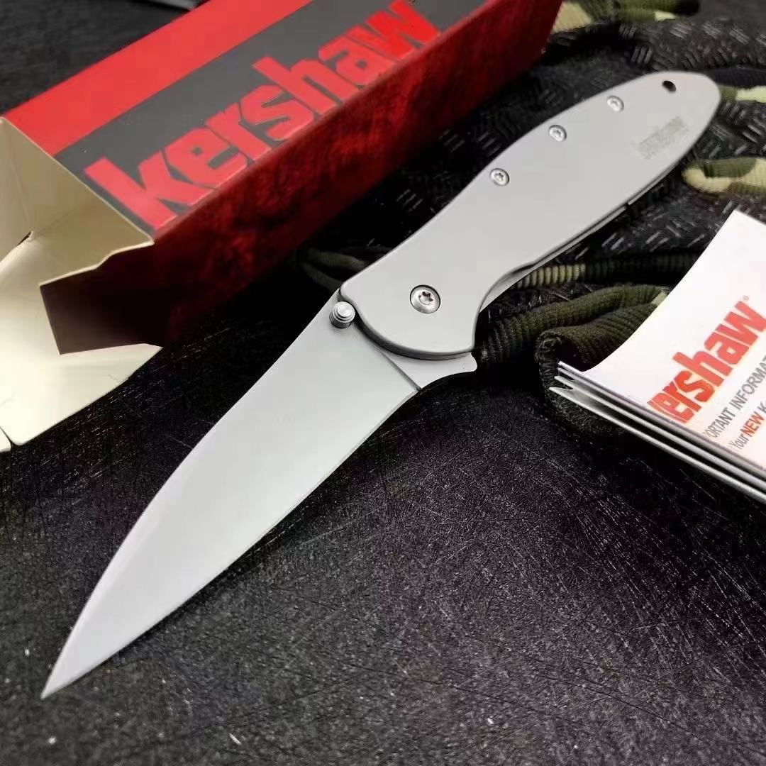 

Kershaw Leek 1660 Tactical Folding Knife Ken Onion Speedsafe Titanium Camping Hunting Survival Pocket Utility EDC Tools Rescue Combat Self Defense Assisted Knifes