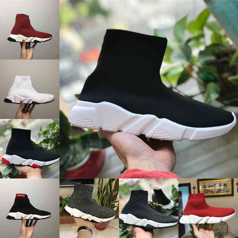 

Wholesale 2021 New Speed Trainer Black Red Luxury High Casual Sock Shoes Men Women Cheap Fashion Paris Designer Sneakers High Quality EUR36-45 F15