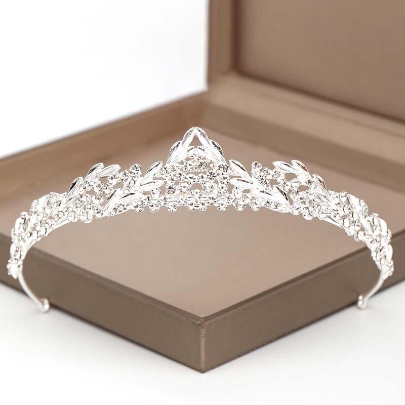 

Hair Clips & Barrettes Royal Crystal Crowns Bridal Tiara Wedding Crown Pageant Headpiece Party Jewelry Women Accessories VL, Golden;silver