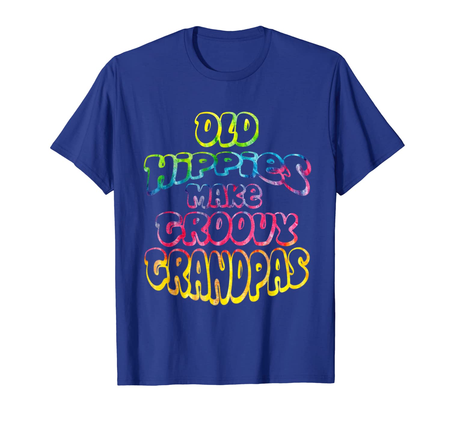 

old hippies make groovy grandpas t-shirt grandparents day, White;black