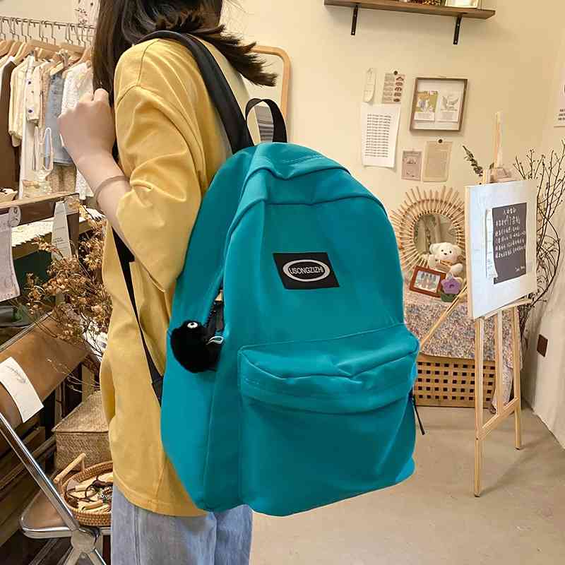 

New schoolbag Korean version Harajuku ulzzang large capacity high school student ins backpack female, White