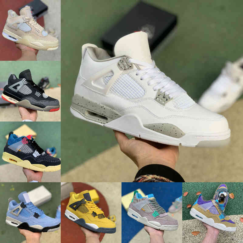 

Jumpman University Blue 4 4s Basketball Shoes Mens Women Cool Grey Red Thunder Bred Shimmer Black Cat Union Taupe Haze Desert Moss TAUPE HAZ