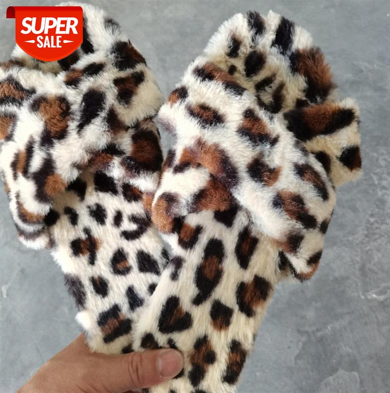 

plush slippers Large size ladies shoes flat cross 36-43 #kB65, Black