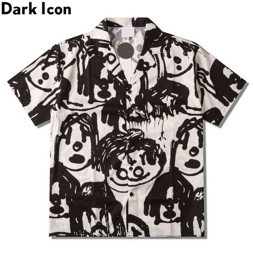 

Funny Printed Vintage Street Men's Shirt Arrival Summer Shirts for Man Male Top 210603, As photo