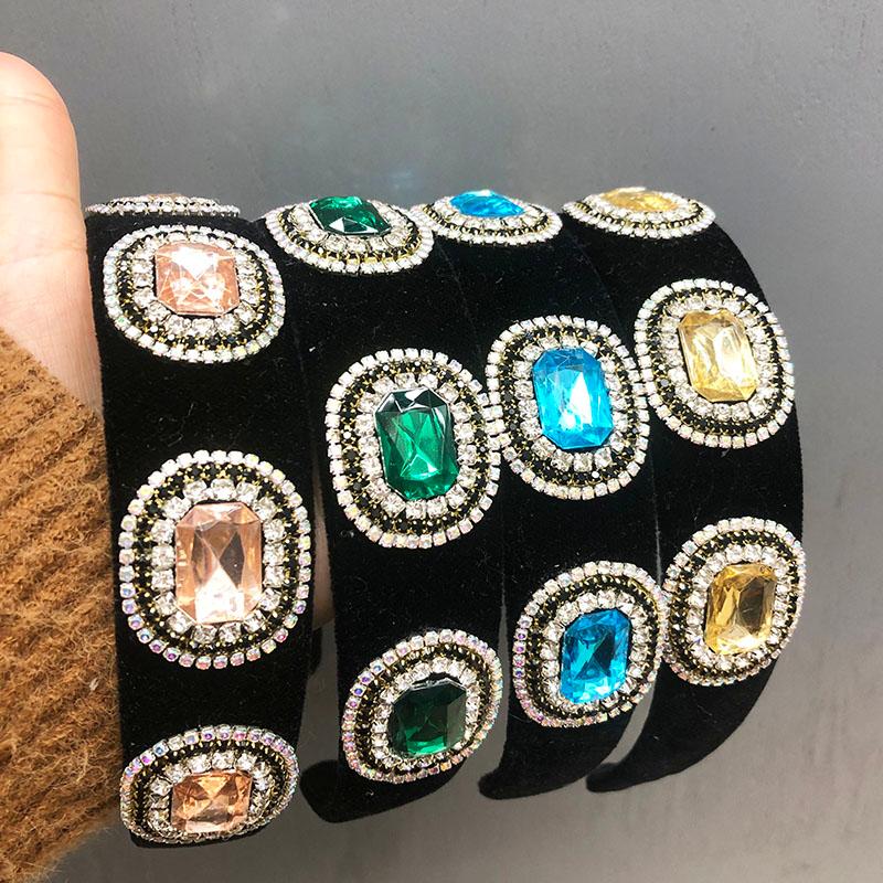 

Hair Clips & Barrettes Handmade Women Headband Ethnic Beaded Pearl Hairband Custom Rhinestones Accessories, Golden;silver