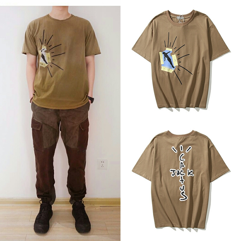 

Travis Scott tour surrounding street fashion mens T-shirts high quality printing Pullover short sleeve T-shirt couple stylist T shirt, 14