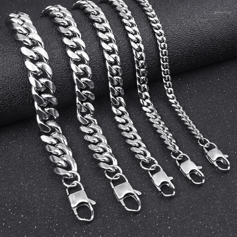

Stainless Steel Cuban Chain Necklace For Men Boy Neck Jewelry Gift Wholesale Chains