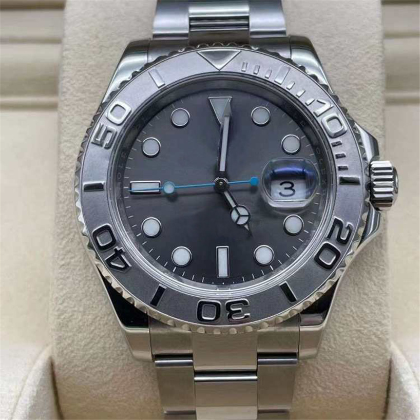 

Luxury BP WATCHES NEVER WORN Platinum grey Dial 40mm 116622 Mechanical Automatic WATCH CHEST Man Fashion waterproof Wristwatch, Black