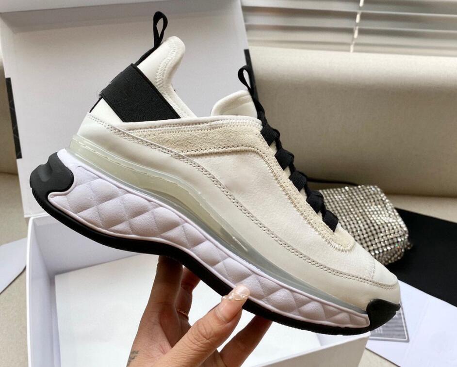 

Fabric Suede Calfskin shoes designer luxury sneakers women men casual summer fashion classic party leather shoe, Color 14