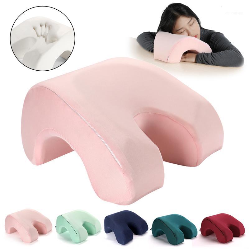

Pillow Multifunction Nap Memory Foam Hollow Design Arm Body Head Neck Support Cushion Cervical Office Napping Pillows