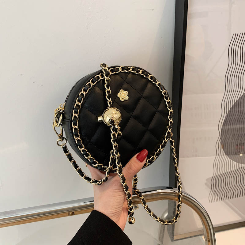 

Bag Fashion Fresh New 2021 Adjustable Cross-body Summer Small Trendy Female Golden Ball Chain Pearl Round Jqwda